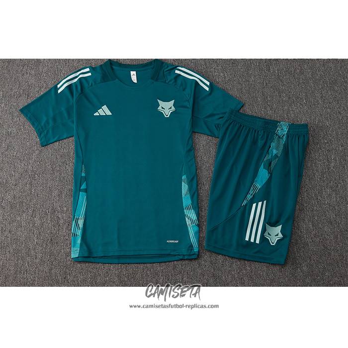 Chandal del Cruzeiro 2024-2025 Manga Corta Verde Pantalon Corto